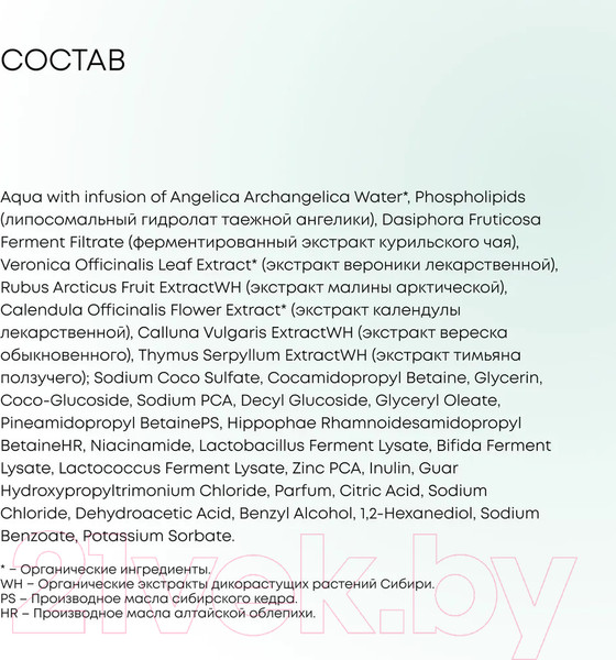 Изображение товара Гель для умывания Natura Siberica Lab Biome Детокс (150мл)