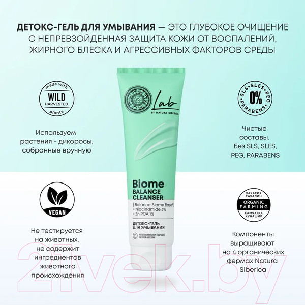 Изображение товара Гель для умывания Natura Siberica Lab Biome Детокс (150мл)