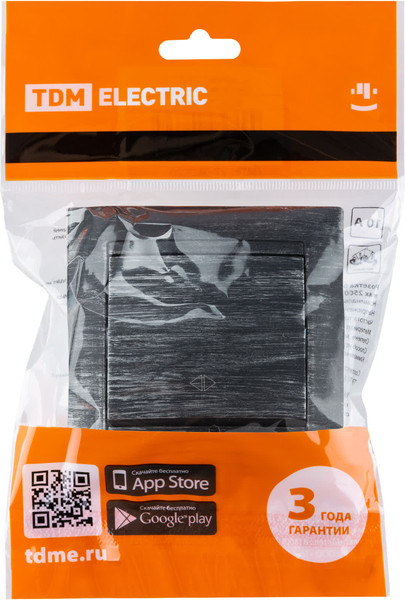 Изображение товара Выключатель TDM Лама SQ1815-0629 (старинное серебро)