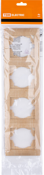 Изображение товара Рамка для выключателей и розеток TDM Лама SQ1815-0335 (сосна)