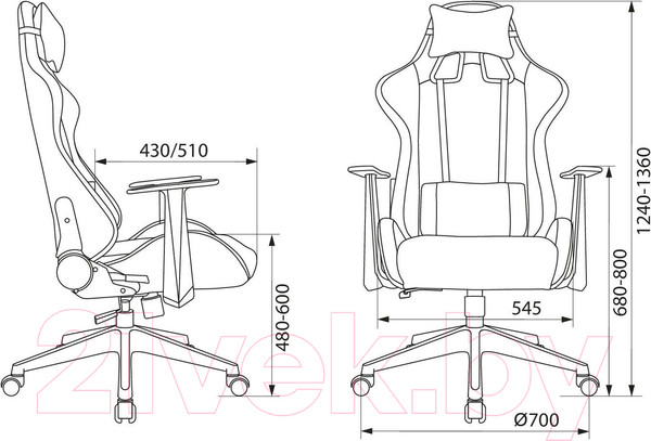 Изображение товара Кресло геймерское Бюрократ Zombie Game RGB (черный)