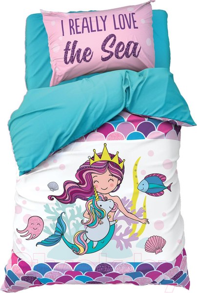Изображение товара Комплект постельного белья Этель Really Mermaid 1.5сп / 4702803