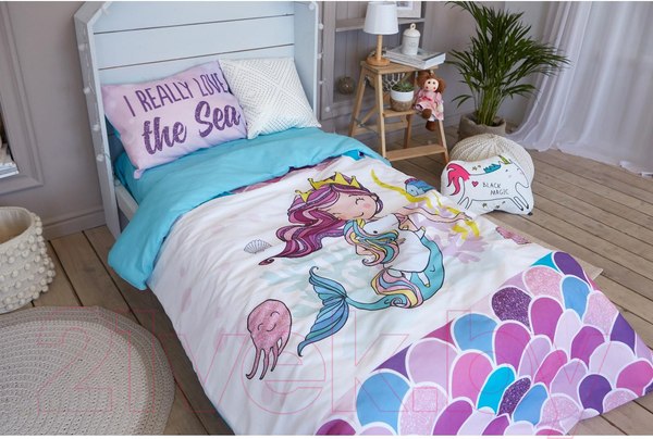 Изображение товара Комплект постельного белья Этель Really Mermaid 1.5сп / 4702803