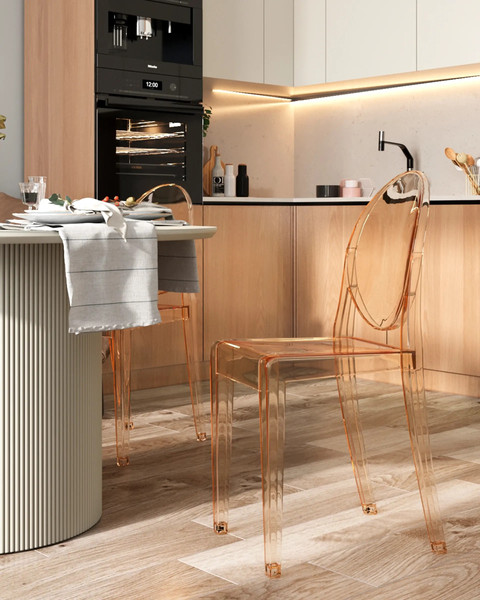 Изображение товара Стул Stool Group Victoria Ghost / XH-8071 (янтарный)