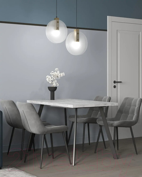 Изображение товара Стул Stool Group Флекс / AV 405-V12-K10PM-08 (велюр велютто серый)