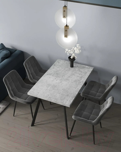 Изображение товара Стул Stool Group Флекс / AV 405-V12-K10PM-08 (велюр велютто серый)