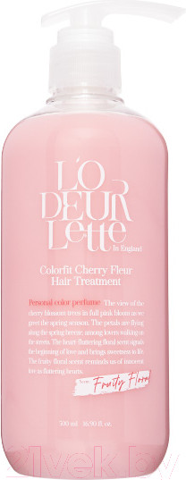 Изображение товара Маска для волос L'odeurlette In England Color Fit Cherry Fleur Hair Treatment (500мл)