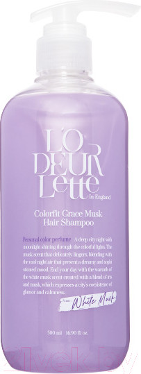 Изображение товара Шампунь для волос L'odeurlette In England Color Fit Grace Musk Hair Shampoo (500мл)