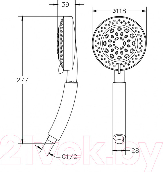 Изображение товара Лейка ручного душа Gross Aqua Spa XL GA5030