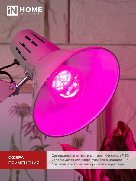 Изображение товара Лампа для растений INhome LED-A60-FITO / 4690612036502