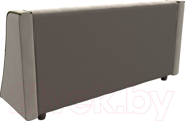 Изображение товара Скамья кухонная мягкая Лига Диванов Лофт / 112627 (микровельвет бежевый/зеленый)