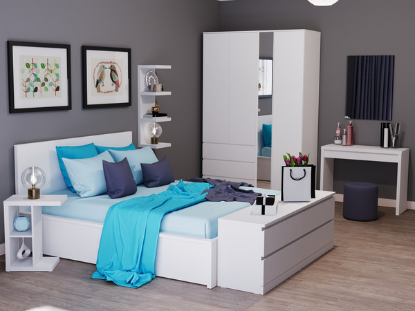 Изображение товара Туалетный столик Mio Tesoro Энкель 100 (белый)