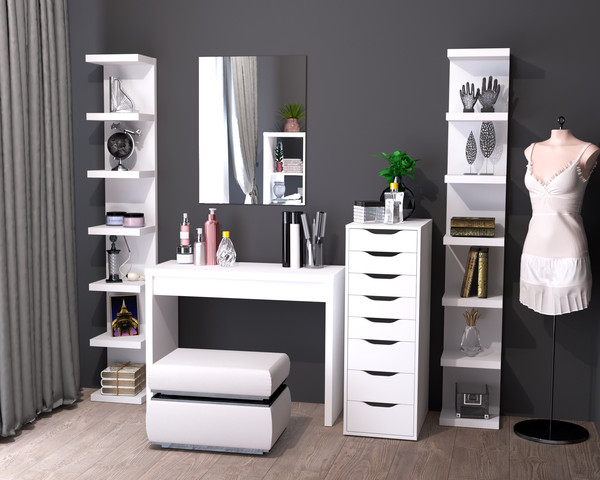 Изображение товара Туалетный столик Mio Tesoro Энкель 100 (белый)