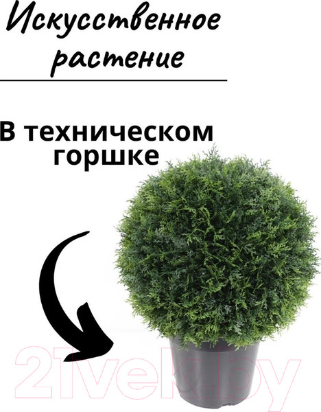 Изображение товара Искусственное растение Merry Bear Home Decor Туя шаровидная / KDA0255