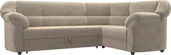 Изображение товара Диван угловой Лига Диванов Карнелла правый (микровельвет бежевый)