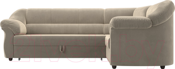 Изображение товара Диван угловой Лига Диванов Карнелла правый (микровельвет бежевый)