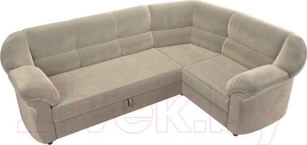 Изображение товара Диван угловой Лига Диванов Карнелла правый (микровельвет бежевый)
