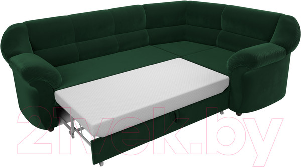 Изображение товара Диван угловой Лига Диванов Карнелла правый (велюр зеленый)