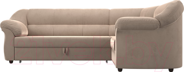 Изображение товара Диван угловой Лига Диванов Карнелла правый (велюр бежевый)