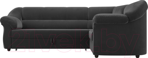 Изображение товара Диван угловой Лига Диванов Карнелла правый (велюр серый)