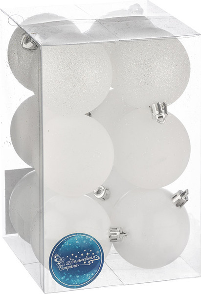 Изображение товара Набор шаров новогодних Волшебная страна SYQA-0123165-04 / 106323 (12шт)