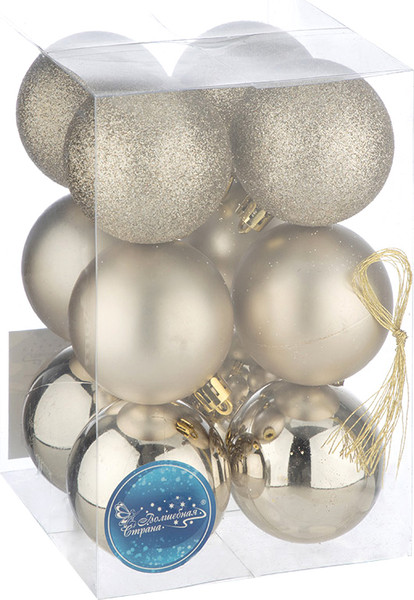 Изображение товара Набор шаров новогодних Волшебная страна SYQA-0123165-06 / 106325 (12шт)