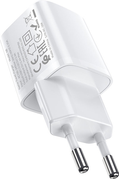 Изображение товара Адаптер питания сетевой Hoco N8 (белый)