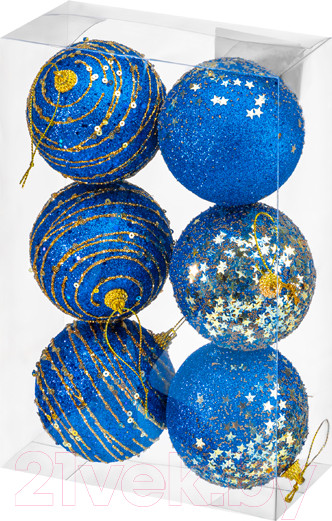Изображение товара Набор шаров новогодних Elan Gallery 970102 (золото/синий)