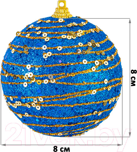 Изображение товара Набор шаров новогодних Elan Gallery 970102 (золото/синий)