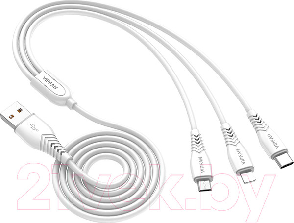 Изображение товара Кабель Vipfan Х01 LMT (белый)