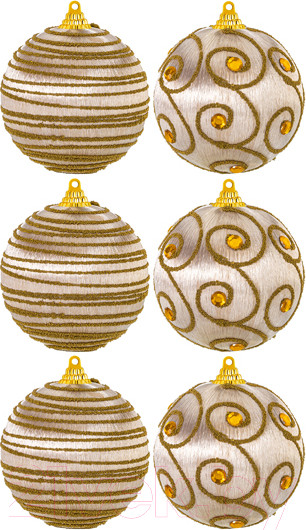 Изображение товара Набор шаров новогодних Elan Gallery Восточные узоры / 970114
