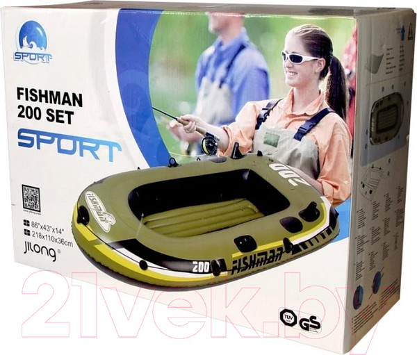 Изображение товара Надувная лодка Jilong Fishman 200 Set / JL007207-1N