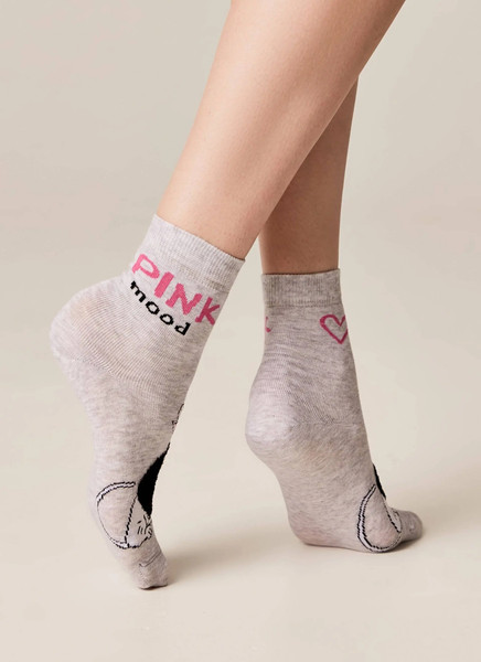 Изображение товара Носки Брестские Classic 1133 рис.586 (р.23, светло-серый меланж)