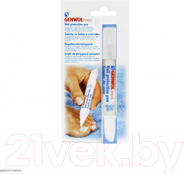 Изображение товара Карандаш-стик для ног Gehwol MEDNail Protection Pen Защитный антимикробный (3мл)