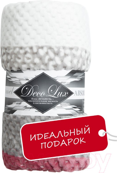 Изображение товара Плед TexRepublic Deco Lux Полосы Фланель 200x220 / 90695 (розовый)