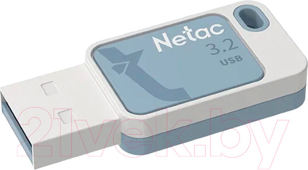Изображение товара USB flash накопитель Netac UA31 USB2.0 Flash Drive 64GB Blue (NT03UA31N-064G-20BL)