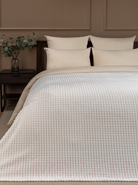 Изображение товара Плед TexRepublic Deco Кубики Фланель 150x200 / 93254 (молочный)