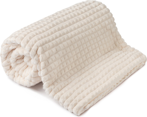 Изображение товара Плед TexRepublic Deco Кубики Фланель 150x200 / 93254 (молочный)
