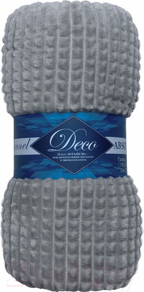 Изображение товара Плед TexRepublic Deco Кубики Фланель 200x220 / 93325 (серый)