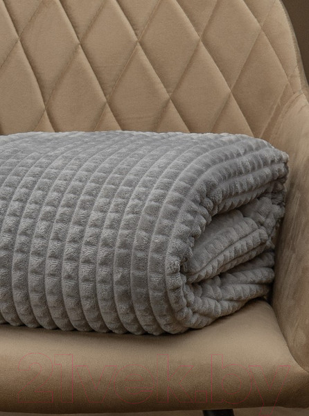 Изображение товара Плед TexRepublic Deco Кубики Фланель 200x220 / 93325 (серый)