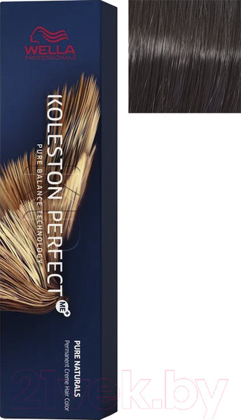 Изображение товара Крем-краска для волос Wella Professionals Koleston Perfect ME+ 4/00 (глубокий коричневый)