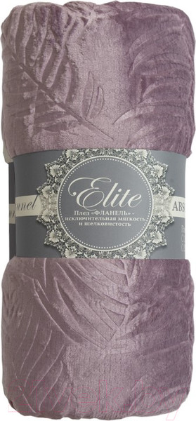 Изображение товара Плед TexRepublic Elite Листья Фланель 1.5 / 93357 (сиреневый)