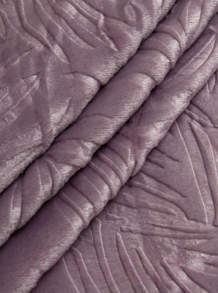 Изображение товара Плед TexRepublic Elite Листья Фланель 1.5 / 93357 (сиреневый)