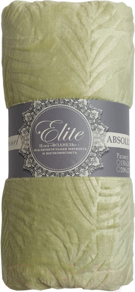 Изображение товара Плед TexRepublic Elite Листья Фланель 1.5 / 93369 (зеленый)