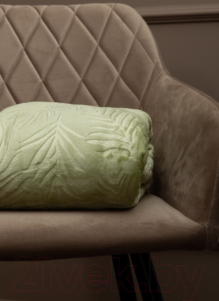 Изображение товара Плед TexRepublic Elite Листья Фланель 1.5 / 93369 (зеленый)