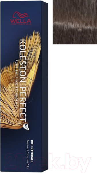 Изображение товара Крем-краска для волос Wella Professionals Koleston Perfect ME+ 5/3 (светло-коричневый золотистый)