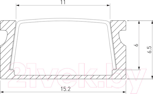 Изображение товара Профиль для светодиодной ленты Elektrostandard LL-2-ALP006 (алюминиевый)