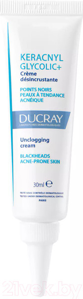 Изображение товара Крем для лица Ducray Keracnyl Glycolic+ Для проблемной кожи (30мл)