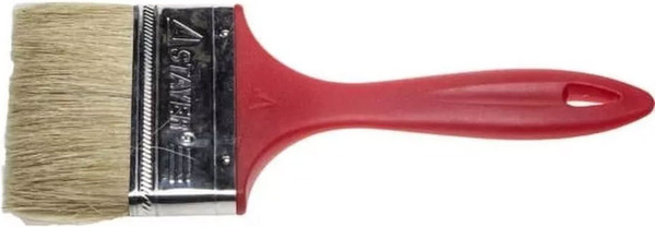 Изображение товара Кисть малярная Stayer Master Universal-Euro 0108-75 плоская (75мм, светлая натуральная щетина)