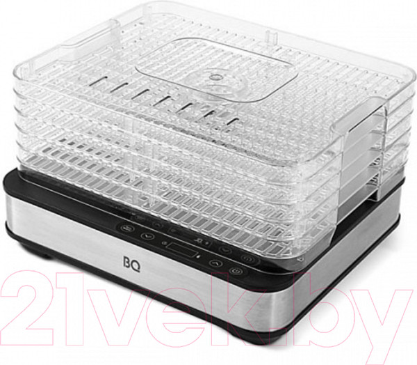 Изображение товара Сушилка для овощей и фруктов BQ FD1003 (черный/сталь)